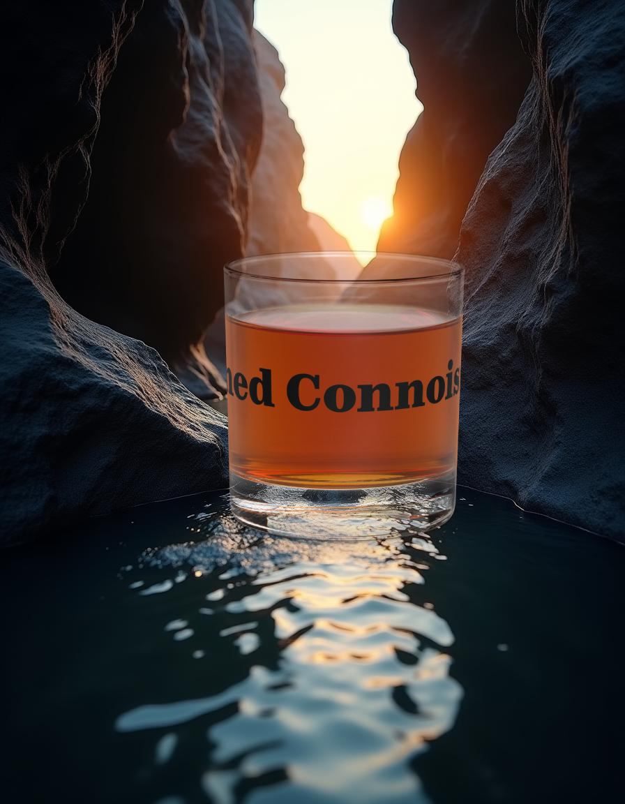 Whiskey Glass -Refined Connoisseur- Black