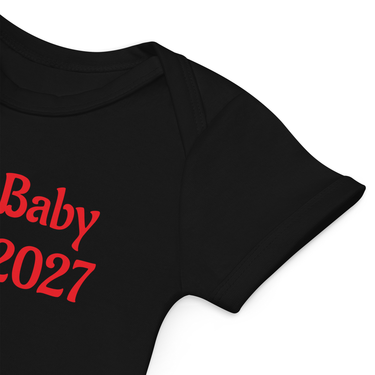 100% Organic Cotton Baby Bodysuit "Santa Baby"
