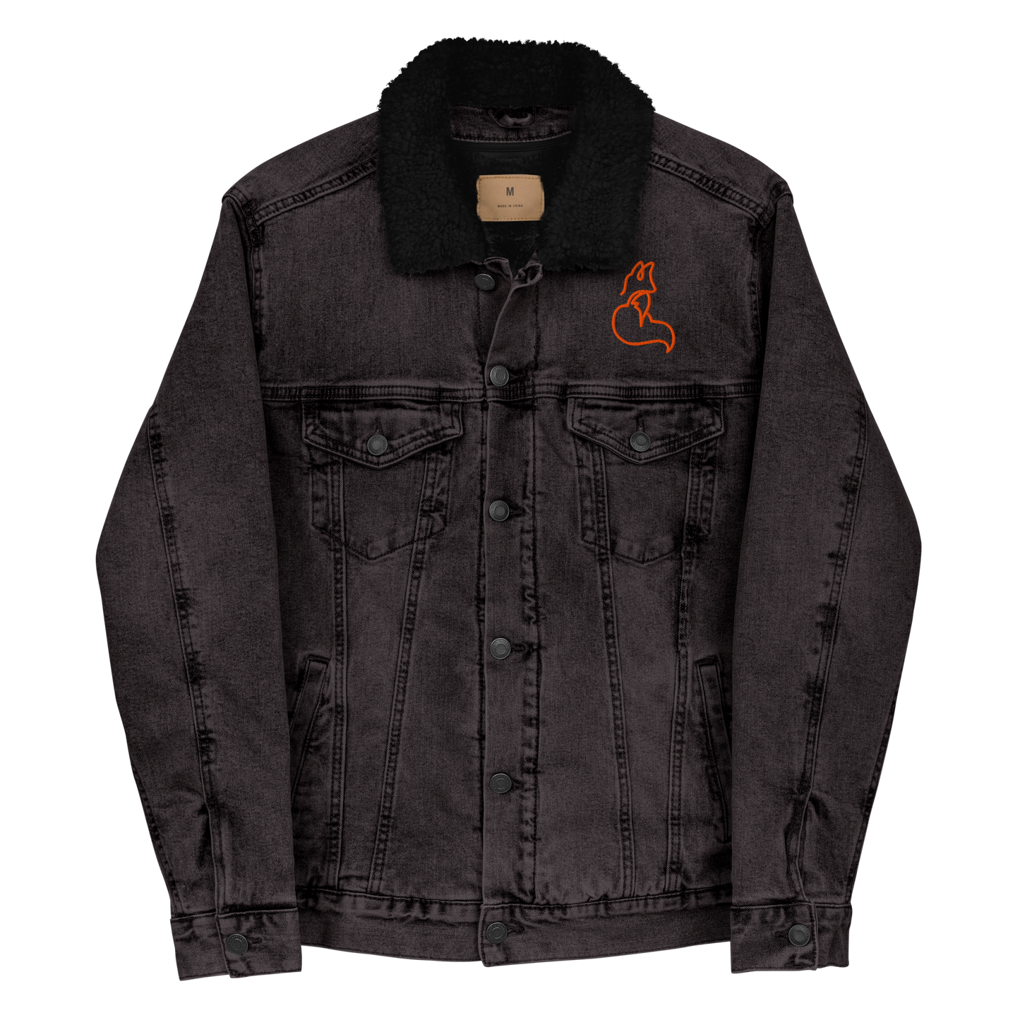 Timeless Denim Sherpa Jacket "Fox" -Unisex-