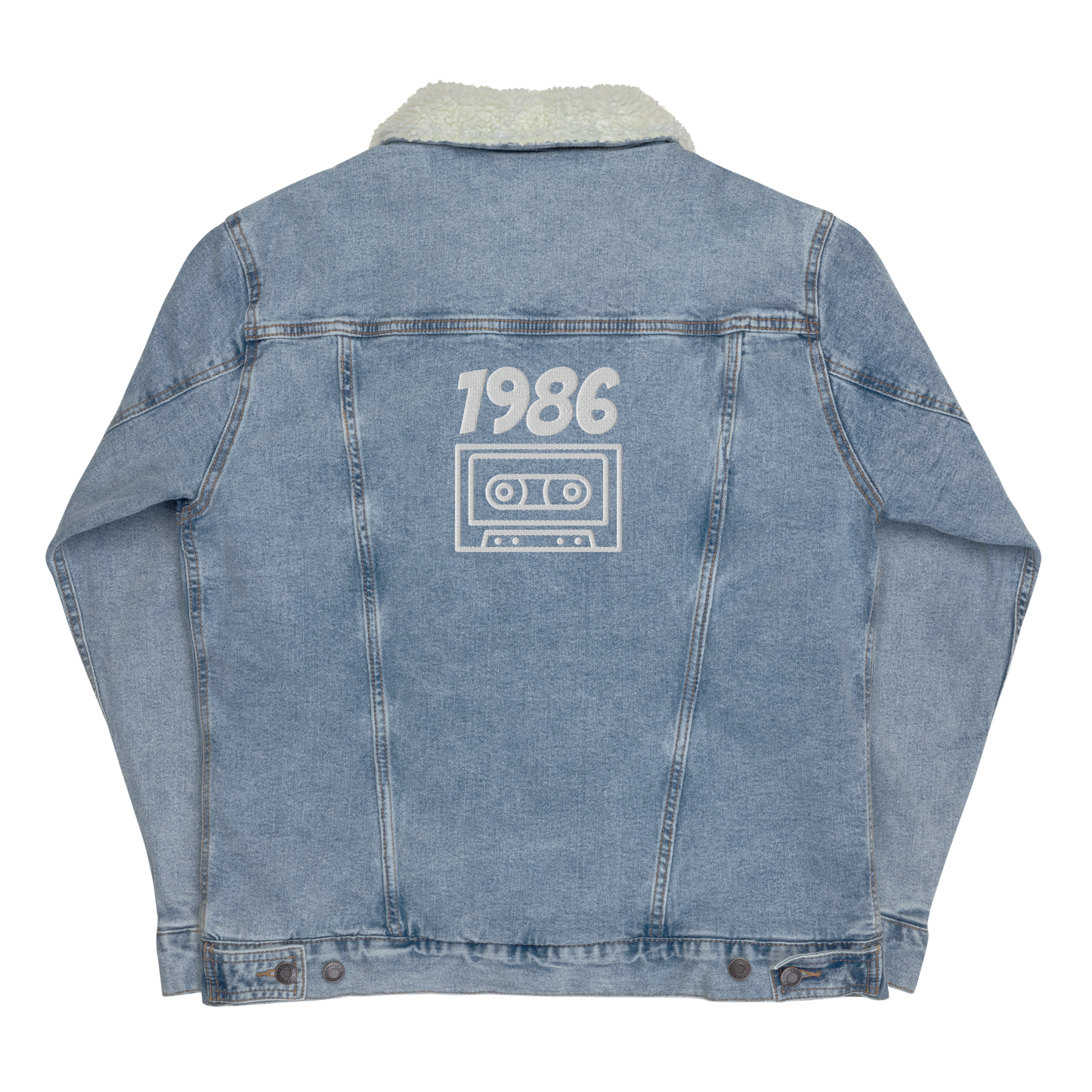 Timeless Denim Sherpa Jacket "1986" -Unisex-