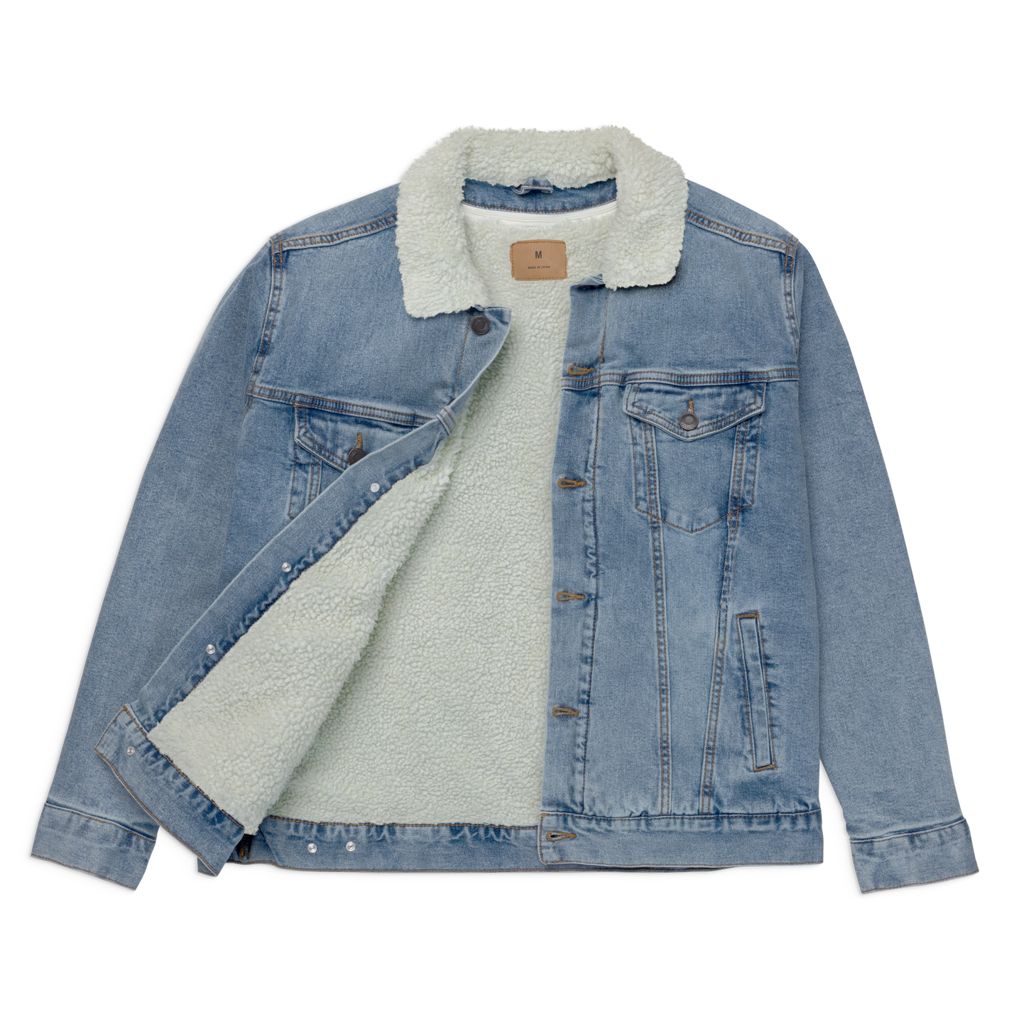 Timeless Denim Sherpa Jacket "1986" -Unisex-