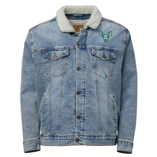 Timeless Denim Sherpa Jacket "Wild Deer" -Unisex-