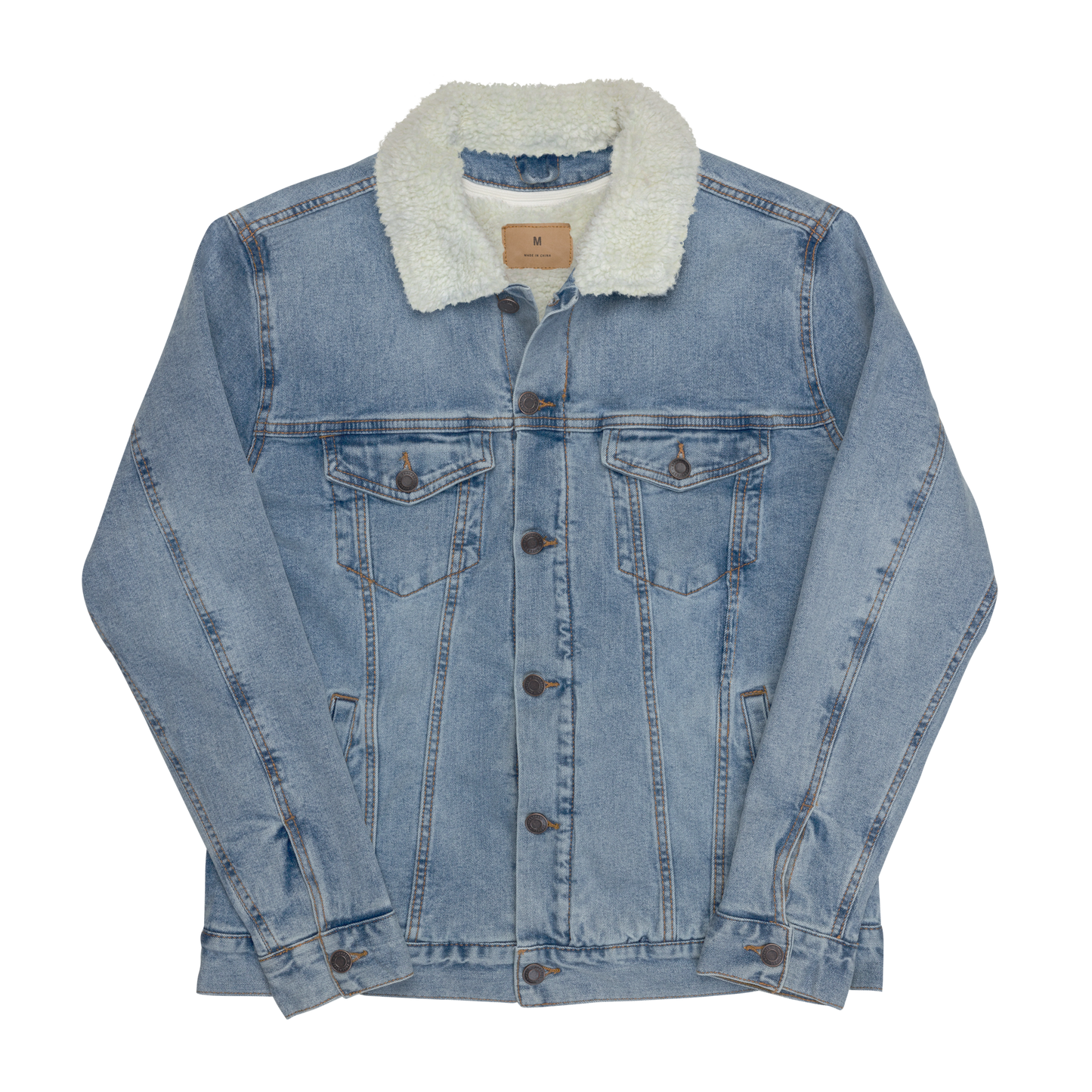 Timeless Denim Sherpa Jacket "1986" -Unisex-